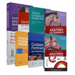 LIVRO KIT VETERINáRIA GRANDE E PEQUENO PORTE E PATOLOGIA 21 VOLUMES